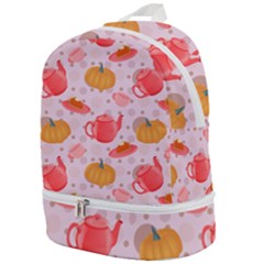 Pumpkin Tea Cup Pie Dessert Zip Bottom Backpack by Semog4