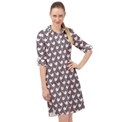 Pattern 282 Long Sleeve Mini Shirt Dress by GardenOfOphir