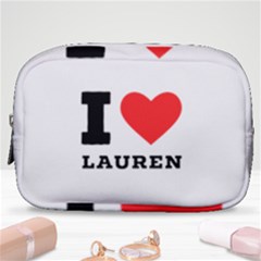 I Love Lauren Make Up Pouch (small) by ilovewhateva