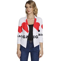 I Love Abigail  Women s Casual 3/4 Sleeve Spring Jacket by ilovewhateva