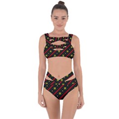 Background Pattern Texture Design Bandaged Up Bikini Set  by Semog4