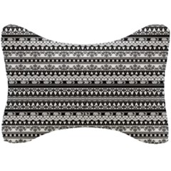 Tribal Zentangle Line Pattern Seat Head Rest Cushion by Semog4