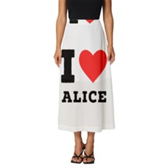 I Love Alice Classic Midi Chiffon Skirt by ilovewhateva
