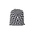 Monochrome Symmetry Abstract Drawstring Pouch (Small) View2