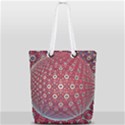 Sphere Spherical Metallic Colorful Circular Orb Full Print Rope Handle Tote (Small) View2