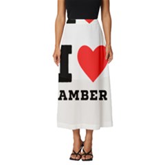I Love Amber Classic Midi Chiffon Skirt by ilovewhateva