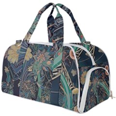 Ai Generated Flower Trees Forest Mystical Forest Burner Gym Duffel Bag by Ravend