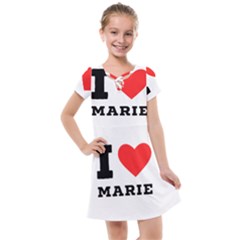 I Love Marie Kids  Cross Web Dress by ilovewhateva