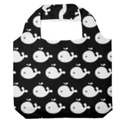Cute Whale Illustration Pattern Premium Foldable Grocery Recycle Bag by GardenOfOphir