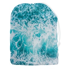 Tropical Blue Ocean Wave Drawstring Pouch (3xl) by Jack14