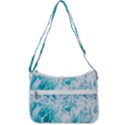 Tropical Blue Ocean Wave Zip Up Shoulder Bag View3