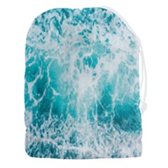 Tropical Blue Ocean Wave Drawstring Pouch (3xl) by Jack14