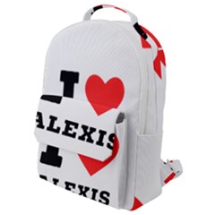 I Love Alexis Flap Pocket Backpack (small) by ilovewhateva
