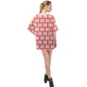 Modern Chic Vector Camera Illustration Pattern Oversized Chiffon Top View2