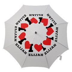 I Love Elijah Hook Handle Umbrellas (medium) by ilovewhateva