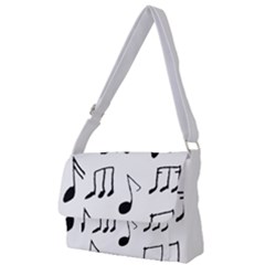 Music Is The Answer Phrase Concept Graphic Full Print Messenger Bag (l) by dflcprintsclothing