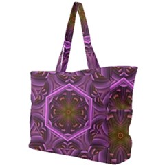 Rosette Mosaic Kaleidoscope Abstract Background Simple Shoulder Bag by Jancukart