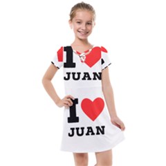 I Love Juan Kids  Cross Web Dress by ilovewhateva