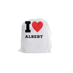 I Love Albert Drawstring Pouch (small) by ilovewhateva