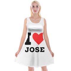 I Love Jose Reversible Velvet Sleeveless Dress by ilovewhateva