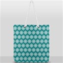 Abstract Knot Geometric Tile Pattern Full Print Rope Handle Tote (Large) View1