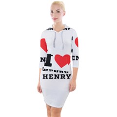 I Love Henry Quarter Sleeve Hood Bodycon Dress by ilovewhateva