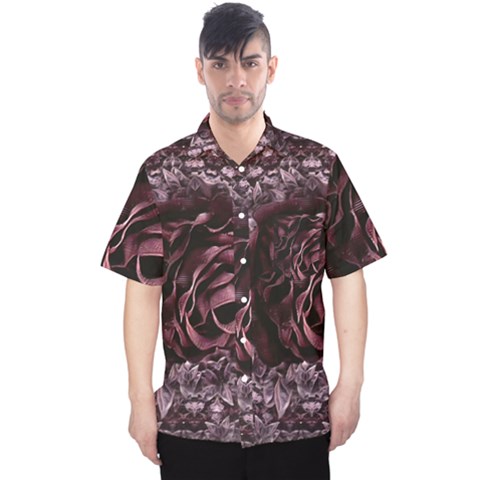 Rose Mandala Men s Hawaii Shirt by MRNStudios