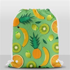 Fruit Tropical Pattern Design Art Drawstring Bag (small) by danenraven