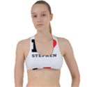 I love stephen Criss Cross Racerback Sports Bra View1