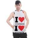 I love stephen Men s Sleeveless Hoodie View1