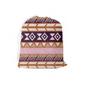Print Pattern Design Vintage Drawstring Pouch (Large) View2