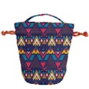 Pattern Colorful Aztec Drawstring Bucket Bag View2