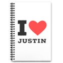 I love justin 5.5  x 8.5  Notebook View1