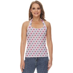 Background-101 Basic Halter Top by nateshop