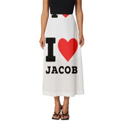 I Love Jacob Classic Midi Chiffon Skirt by ilovewhateva