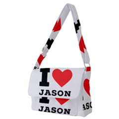 I Love Jason Full Print Messenger Bag (m) by ilovewhateva