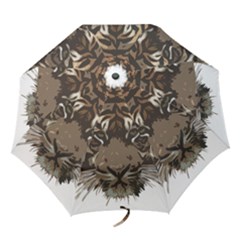 Tiger Comic Cartoon Animal Folding Umbrellas by Semog4