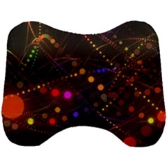 Abstract Light Star Design Laser Light Emitting Diode Head Support Cushion by Semog4