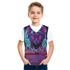 Gamer Life Kids  Basketball Tank Top by minxprints