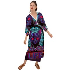 Gamer Life Grecian Style  Maxi Dress by minxprints