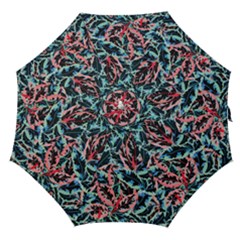 Leaves Leaf Pattern Patterns Colorfu Straight Umbrellas by Semog4