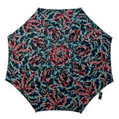 Leaves Leaf Pattern Patterns Colorfur Hook Handle Umbrellas (large) by Semog4