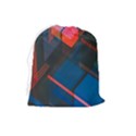 Minimalist Abstract Shaping Abstract Digital Art Minimalism Drawstring Pouch (Large) View2