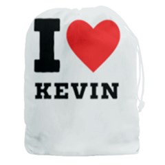 I Love Kevin Drawstring Pouch (3xl) by ilovewhateva