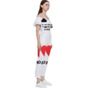 I love andrew Off Shoulder Ruffle Top Jumpsuit View3