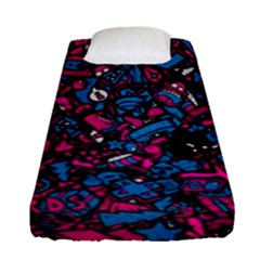 Grafitti Graffiti Abstract Artwork Digital Fitted Sheet (single Size) by Semog4