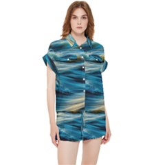 Waves Abstract Waves Abstract Chiffon Lounge Set by Semog4