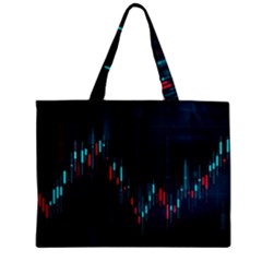 Flag Patterns On Forex Charts Zipper Mini Tote Bag by Semog4