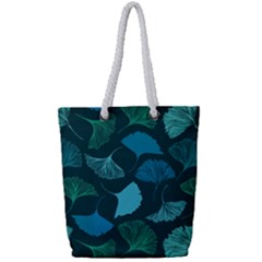 Pattern Plant Abstract Full Print Rope Handle Tote (small) by Semog4