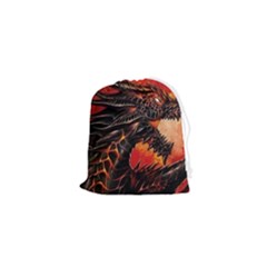 Dragon Fire Drawstring Pouch (xs) by Semog4